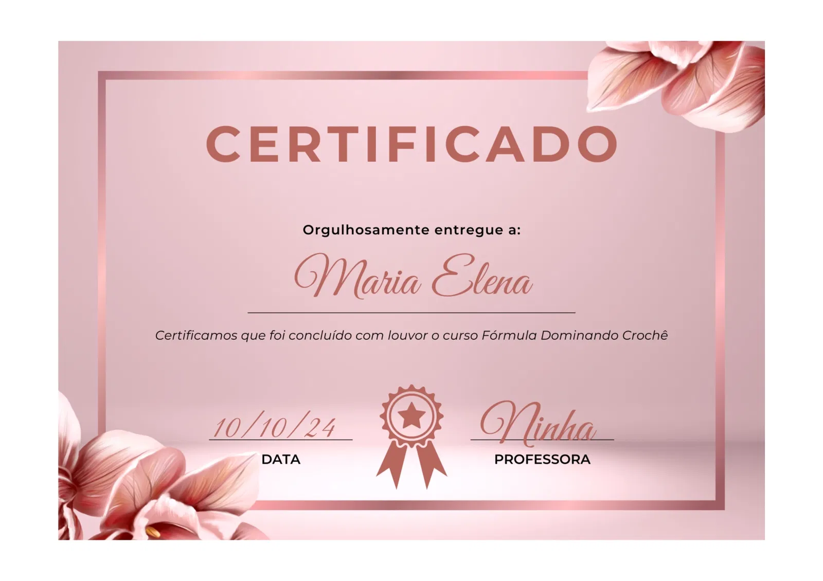 Certificado Dominando Crochet